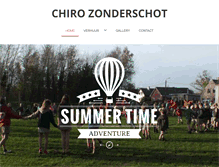 Tablet Screenshot of chiro-zonderschot.be